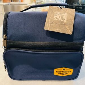 Carhartt Deluxe Dual Compartment Insulated Lunch Cooler Bag, Navy